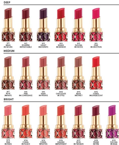 ysl lip&blush|YSL lipstick color chart.